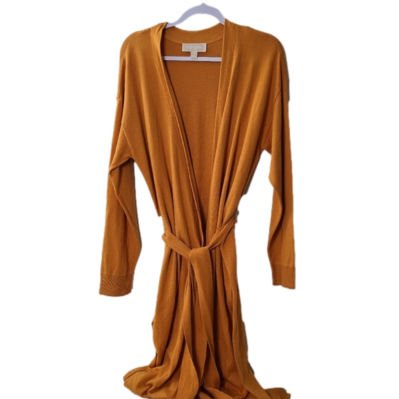 MICHAEL Michael Kors Sweaters - MICHAEL Michael Kors burnt orange open, with belt duster cardigan. Size L